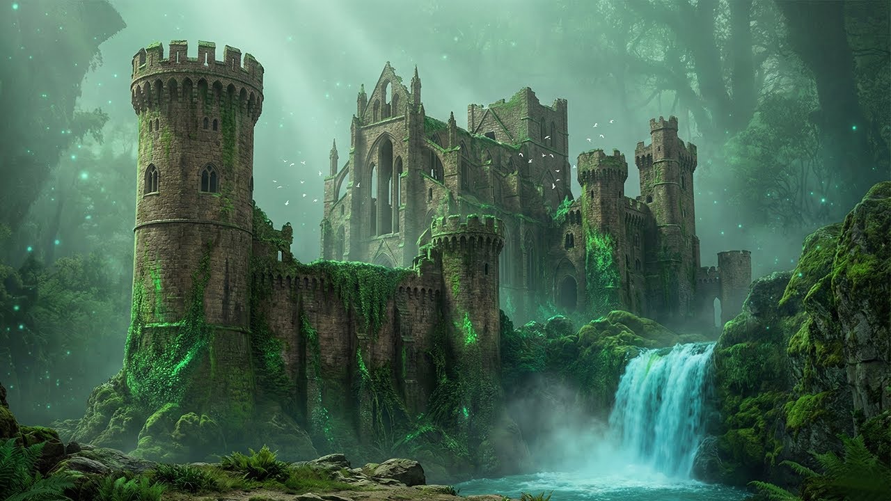 Celtic Harp Meditation Music - Deep Sleep & Stress Relief | Medieval Castle Ambience