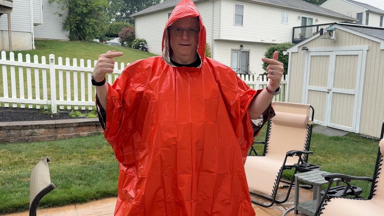 Ultimate Waterproof Poncho for Rainy Days, Reversible - YouTube