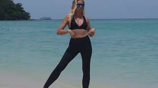 Platinum Sun Black Swim Leggings For Women Cheetah