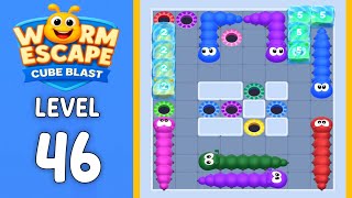 Worm Escape Cube Blast level 46 solution