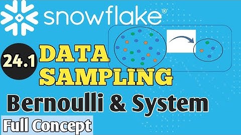Data Sampling in Snowflake | Bernoulli/Row and System/Block Method of taking samples #snowflake