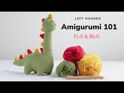Amigurumi 101 : Front Loop Only (FLO) & Back Loop Only (BLO) | (Left Handed)