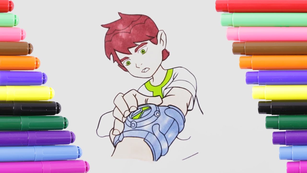 Ben 10 Ben Tennyson Coloring Page for Kids, Coloring Book