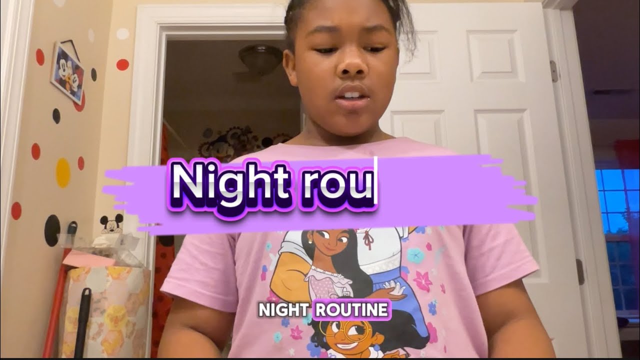 Part one of my night routine - YouTube