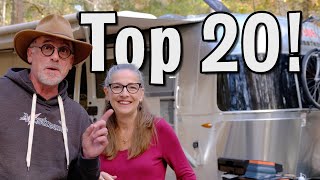 Our TOP 20 RV Accessories we are THANKFUL for   NOT Just AIRSTREAM