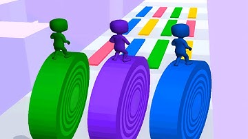 Layers Roll Game Best Color Games 🌈👮‍♂️💛 Gameplay All Levels Walkthrough iOS Android New Game 3D #21