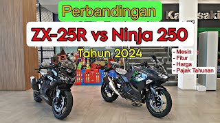 ZX-25R vs Ninja 250, PERBANDINGAN Sektor Mesin, Fitur, Harga, dan Informasi Pajak Tahunan