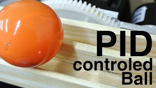 Balancing Ball: PID controller test