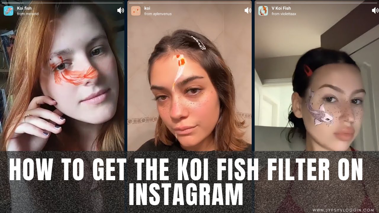 How to get the Koi fish filter on Instagram - YouTube
