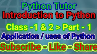 Class 1 & 2 Part 1 - Introduction to Python - Basic of computer and Language - by Navgurukul- Meraki