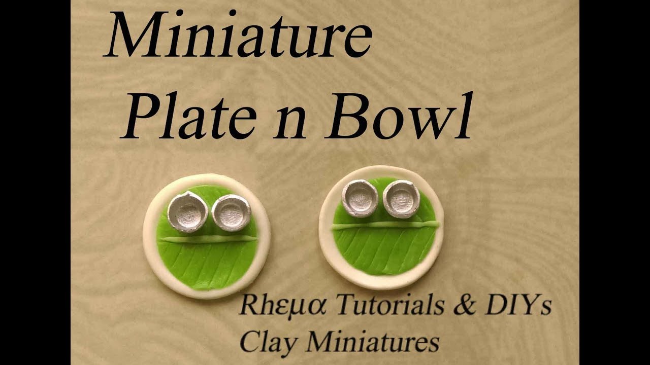 Clay Miniature Food : Breakfast Plates