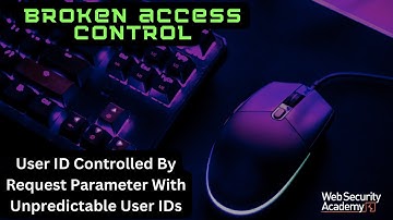 Broken Access Control - User ID Controlled by Request Parameter with Unpredictable User IDs