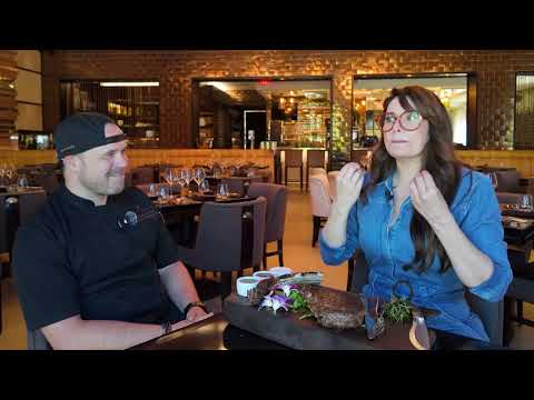 Eating A TOMAHAWK STEAK at Meat Market in Palm Beach with Monti Carlo