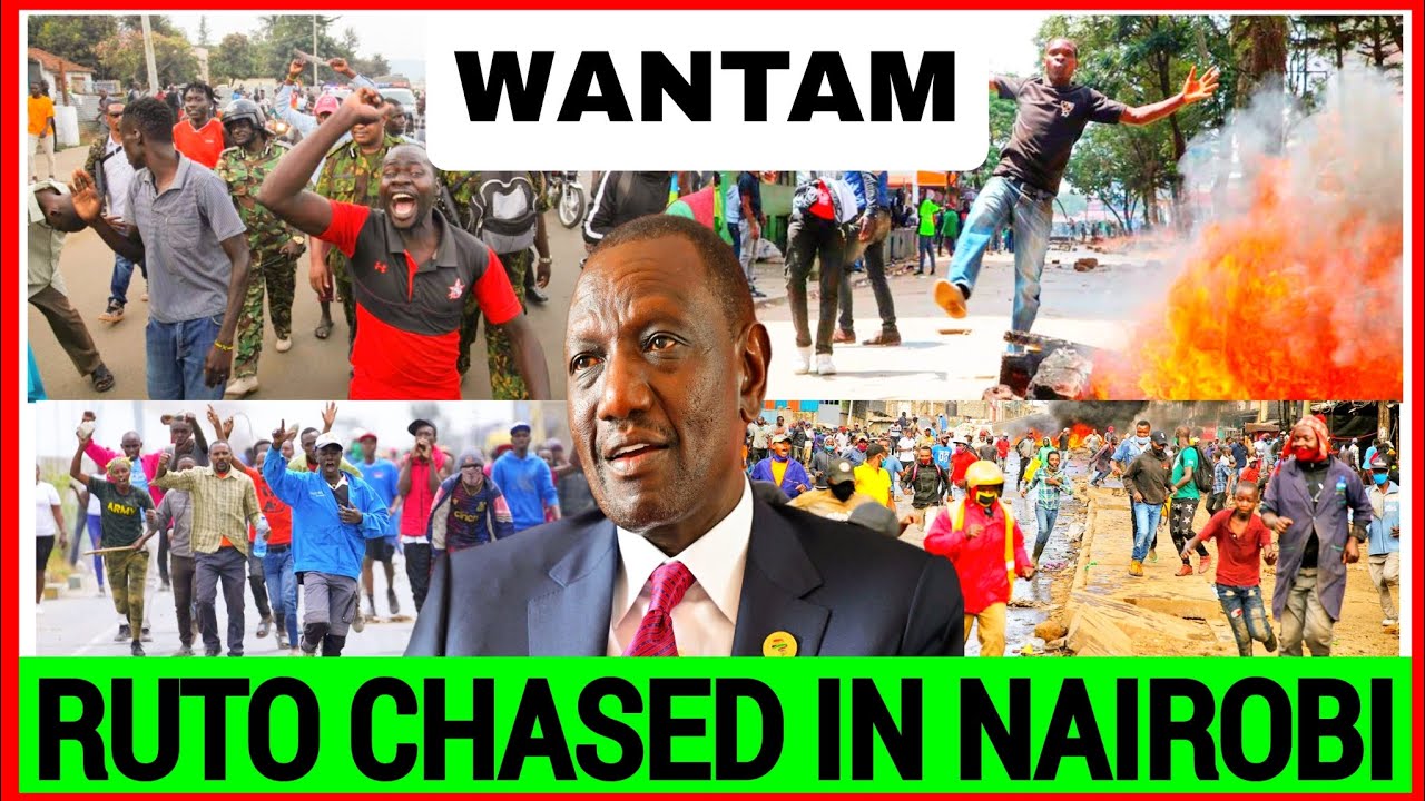Toka hapa! WANTAM! Ruto Chased & Heckled in Dagoreti over his fake promises & lies