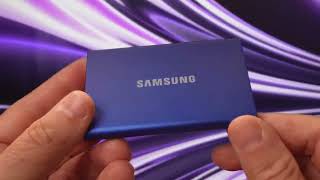 Mini SSD Portable 1To Samsung T7 : Disque SSD Sécurisé Accessible Windows Mac Android