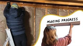 Making Progress on Our DIY House! (Motorized Blinds, Garage Insulation & More)