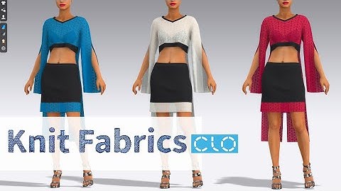 Basic of CLO 3D import knit fabric textures into clo apply to the garments (free fabric for clo)