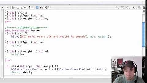 Objective C Programming Tutorial   6   Creating an Object   YouTube