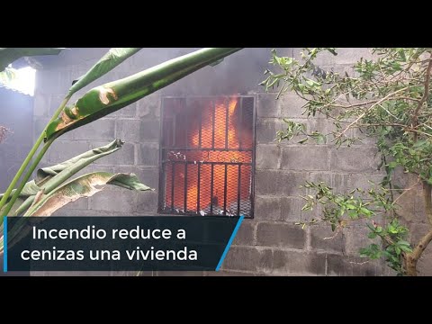 Incendio causa quemaduras a una señora y reduce a cenizas una vivienda ...