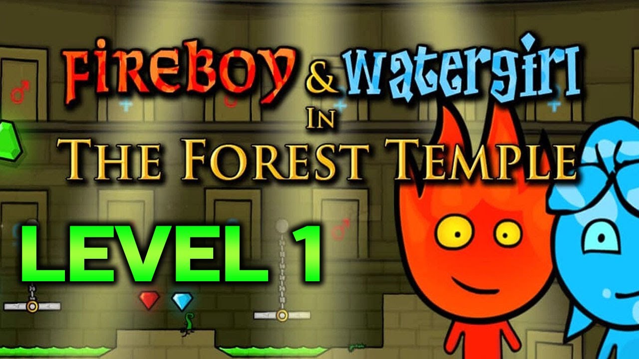 O CLÁSSICO FOGO E ÁGUA DO CLICK JOGOS! 😍  Fireboy & Watergirl in The  Forest Temple (COOP) #1 