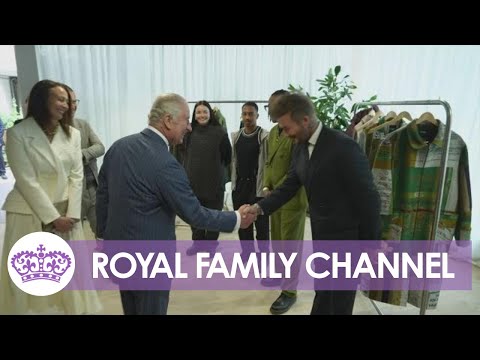 King Charles Meets David Beckham at Fashion Design Award Ceremony