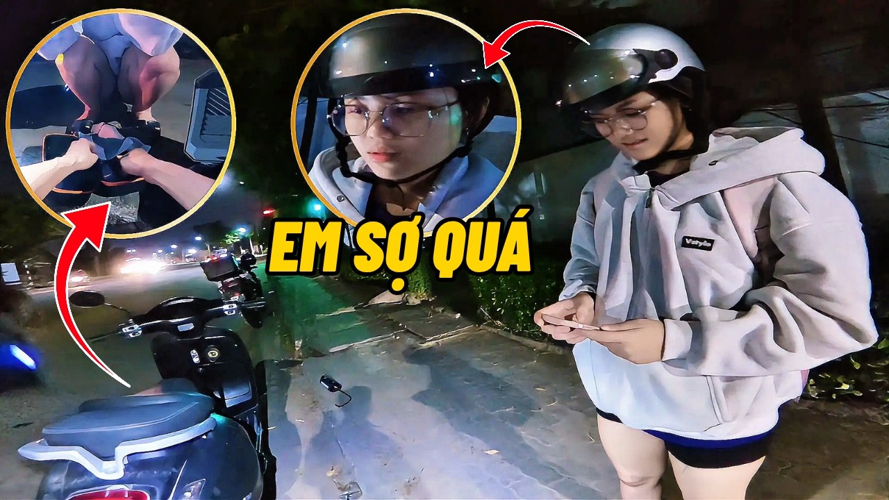 Thương em gái nhỏ bị sự cố trong đêm không biết làm gì khi được giúp đỡ em vẫn còn sợ