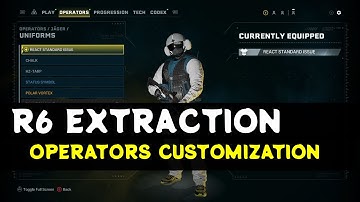 Rainbow 6 Extraction : Customization and loadouts