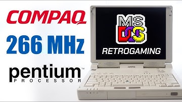 Compaq ARMADA 7792 review & test - Quest for the best MSDOS retro gaming laptop. Ep 14