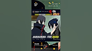Itachi beat Sasuke #naruto #anime #animeedit #shortsfeed #boruto #shorts #edit