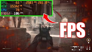 How to monitor Frame Rate in any Games - Show in game FPS