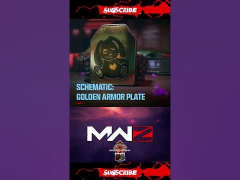 MWZ Golden Armor Plate Schematic #shorts #youtubeshorts #tiktok - YouTube