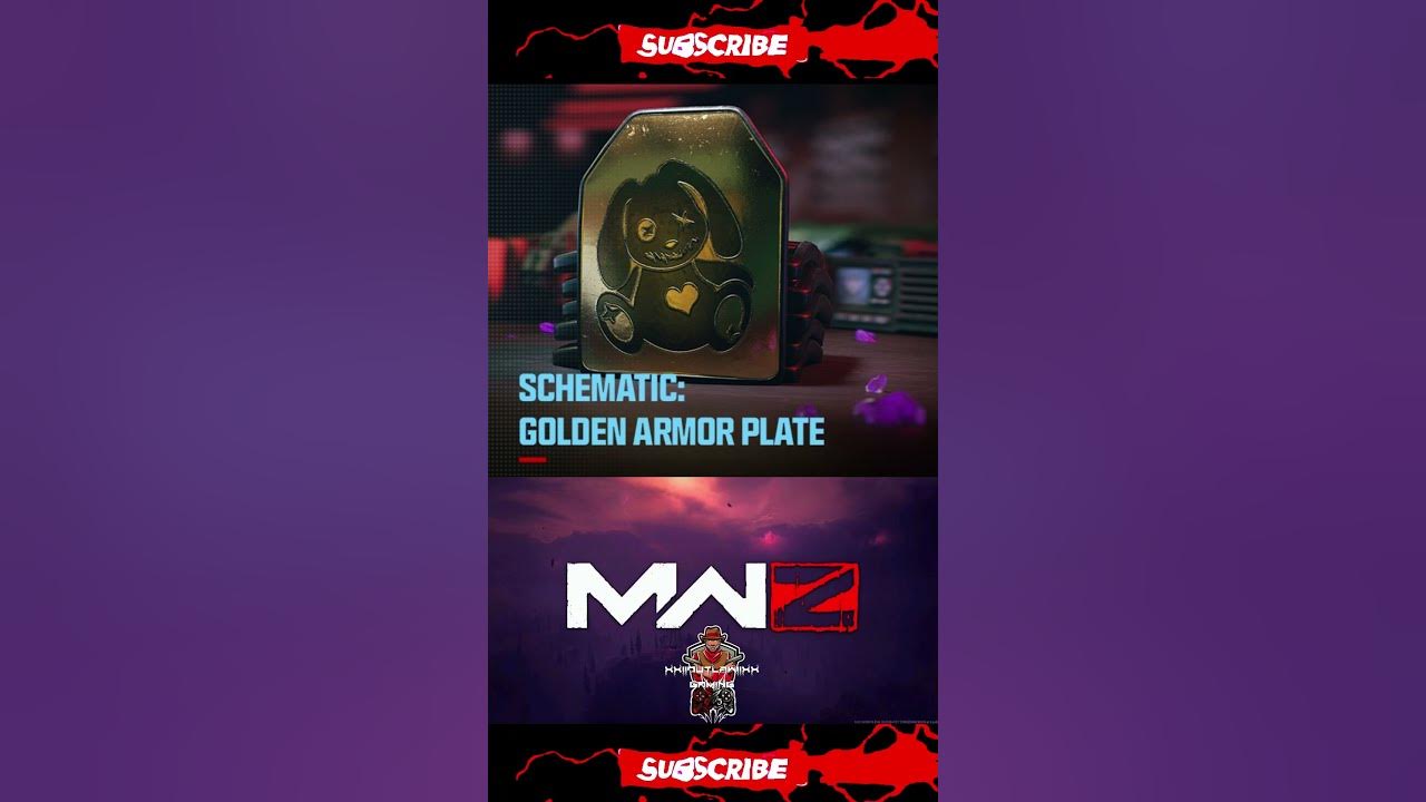 MWZ Golden Armor Plate Schematic #shorts #youtubeshorts #tiktok - YouTube