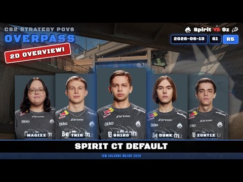 Spirit CT Default vs 9z - Overpass - IEM Cologne Major 2026