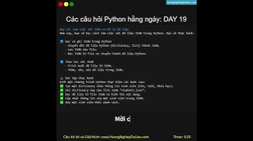 Day 19_Python hằng ngày - làm việc với JSon