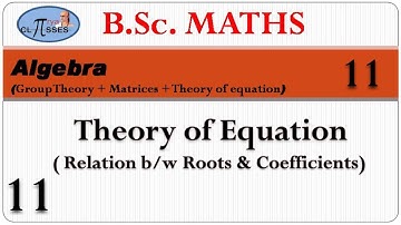 HP21BM1MA-11 | B.Sc. Math | Algebra | Group + Matrices + TOE | Lec - 11 | TOE | Lec - 11