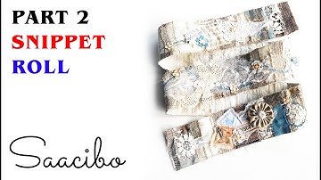 Pt 2 - How to Make Snippet Rolls From Fabric Scraps #fabriccollage