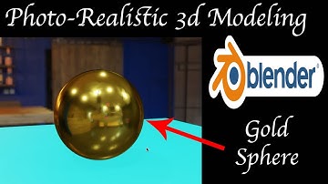 Blender Photorealism Tutorial | Gold Sphere | Gold Material | Environmental Texture | Hindi