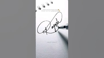 Creating Signature, but in 5 sec! Satisfying! #art #calligraphy #satisfying #signature