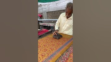 Blood-Red, Bold Colours: Unleashing the Power of Block Prints #foryou #youtube