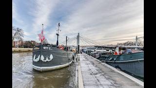A One-of-a-Kind 4-Bedroom Navigable Riverboat at Cadogan Pier, Chelsea | Jefferies London