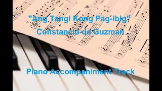 Video thumbnail of "Ang Tangi Kong Pag-ibig by Constancio de Guzman - Piano Accompaniment Track"