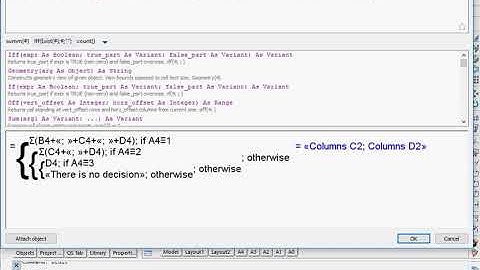 nanocad.Construction: Example of expression builder