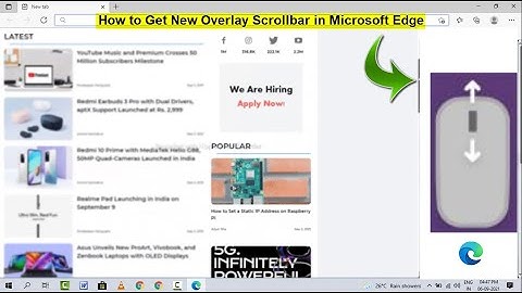 How to Enable New Scrollbar in Microsoft Edge Chromium Browser on Windows