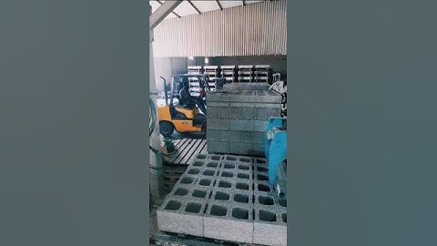 Cubing for Hollow Blocks #smartblockline #concreteblocks #manufacturing