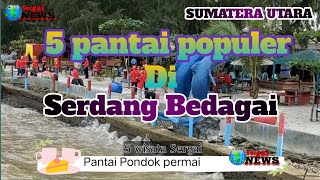 5 Pantai terpopuler di Serdang Bedagai #short #viral  #perbaungan #wisatasumut #pantaicermin #wisata