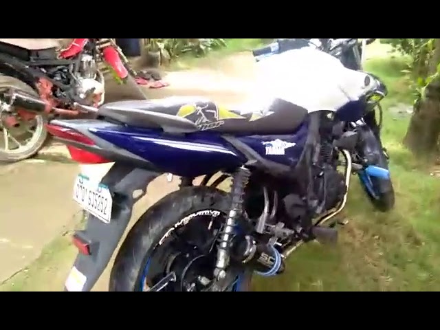 SOUND CHECK!! SC PROJECT FULL EXHAUST PIPE ON YAMAHA SZ 150  #SLOWBLUESZ #SZ RIDERS OF CEBU class=