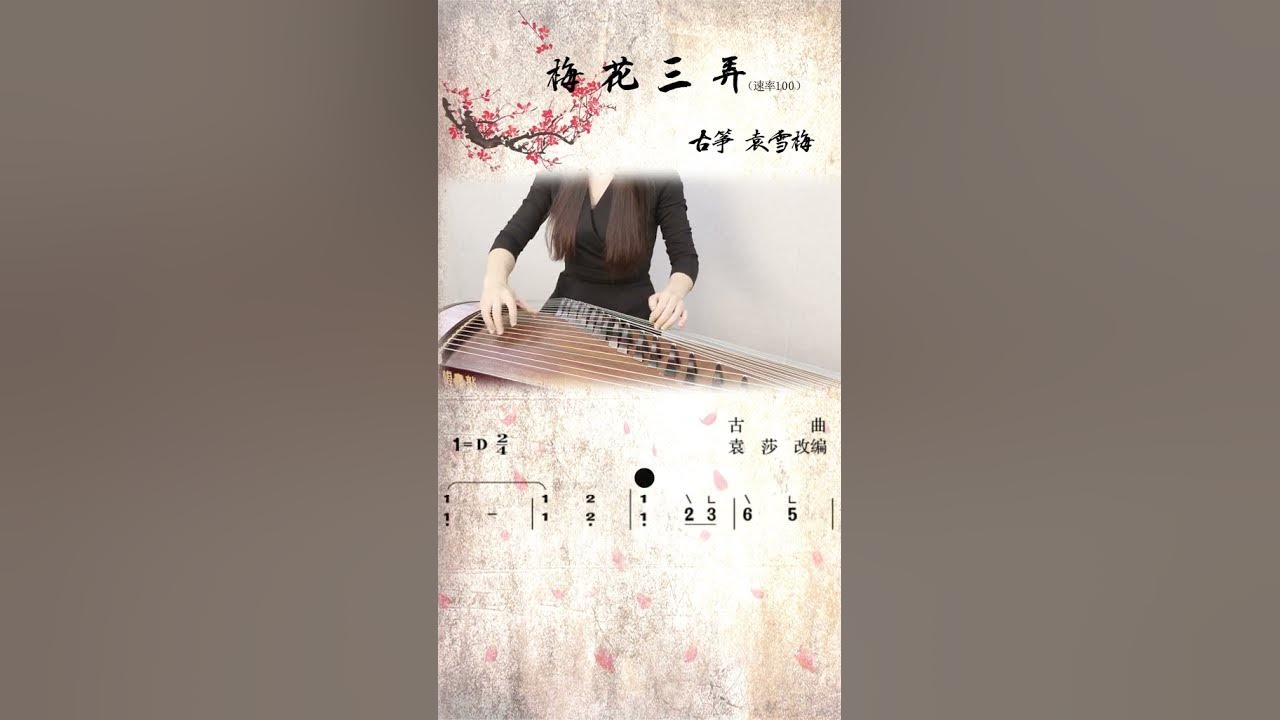 袁雪梅零基础学古筝 《梅花三弄》 100速度 袁雪梅零基础学古筝 《梅花三弄》 100速度