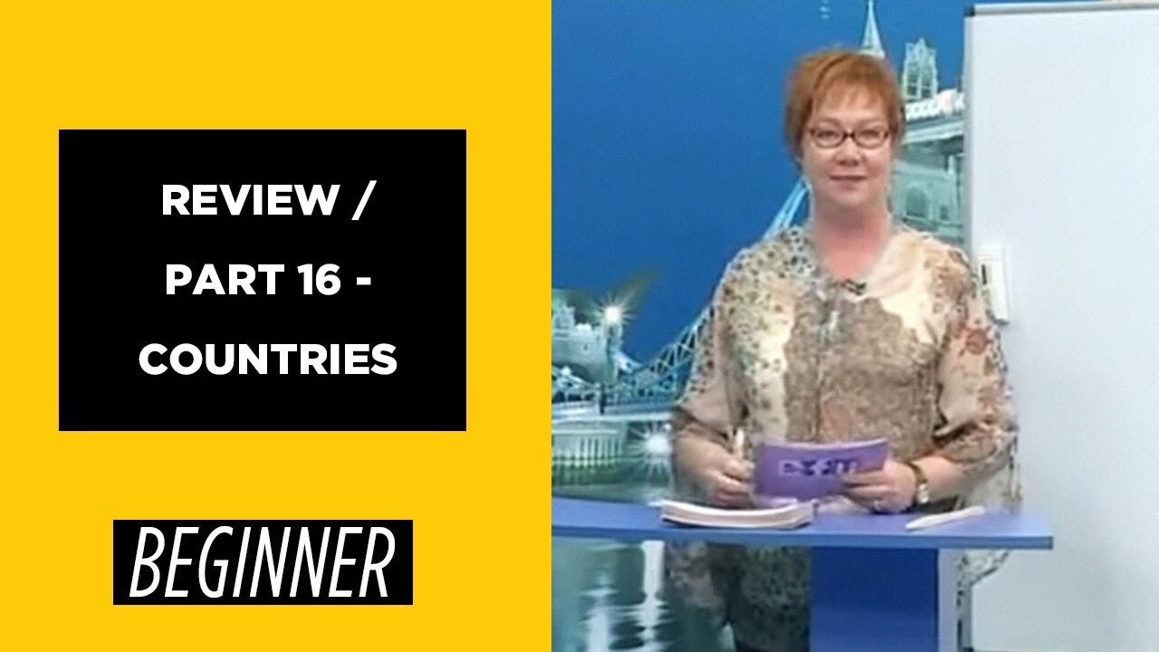 Beginner Level - Review / Part 16 - Countries | English For You - YouTube