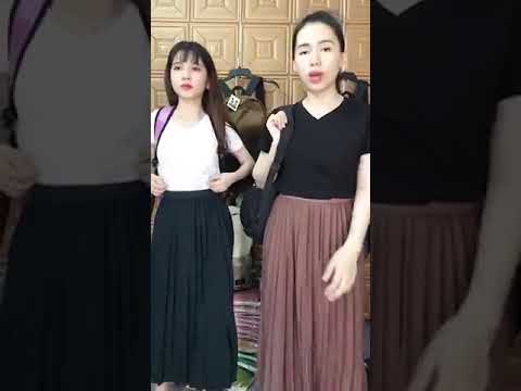 Set Chân Váy Xếp Li Dáng Dài Mix Với Áo Thun Trơn Cực Đẹp - Shop Zuna Nhiên 2 | shop áo thun trơn