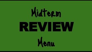 Famous Biology Midterm Review Menu - 2014 Profile
